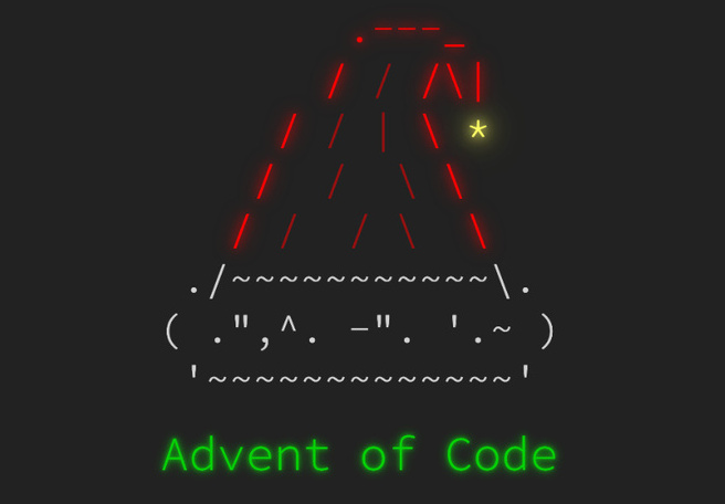 ASCII art Santa hat